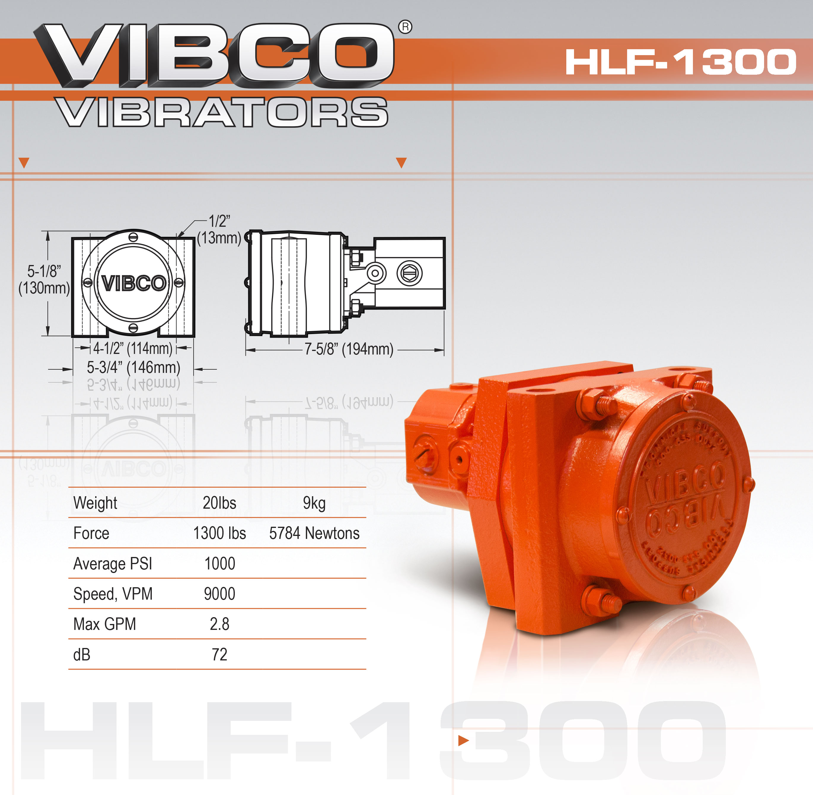 HLF700 Hydraulic Vibrator