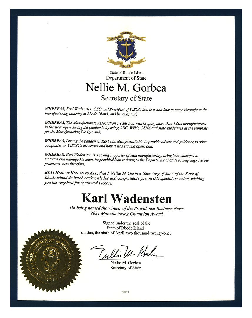 award from state